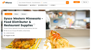 Sysco Western Minnesota - Food Distribution and Restaurant Supplies