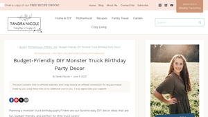 Tandra Nicole - Monster Truck Birthday Decorations
