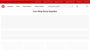 Target - Lion King Party Supplies