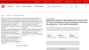 Baketivity - Cake Pop Sticks Baking Kit