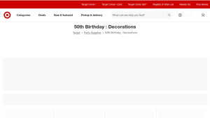 Target - 50th Birthday Party Decorations