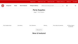 Target - Party Supplies