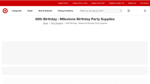 Target - Milestone Birthday Supplies