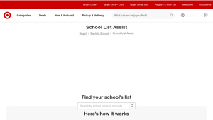 School Supplies List Assist - Streamlined Shopping Experience