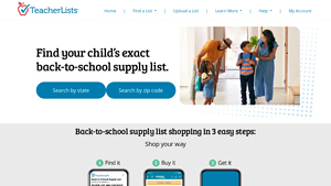 TeacherLists - Back-to-School Supply Finder