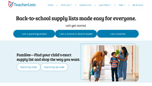 TeacherLists - Digitized School Supply Lists