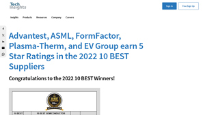 TechInsights - Top Semiconductor Equipment Suppliers