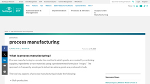 TechTarget - Process Manufacturing Essentials