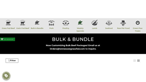 Tennessee Grass Fed - Custom Bulk Beef Packages