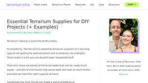 Terrarium Tribe - Essential Terrarium Supplies