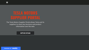 Tesla - Supplier Portal
