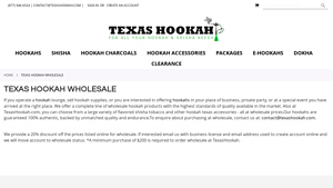 Texas Hookah - Wholesale Products