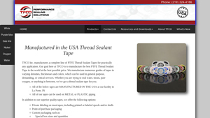 TFCO Inc. - PTFE Thread Sealant Tapes