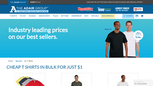 The Adair Group - $1 T-Shirts in Bulk