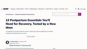 The Bump - Postpartum Care Kit