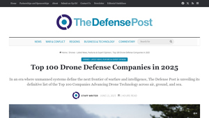 The Defense Post - Top 100 Drone Innovators