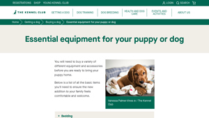 The Kennel Club - Essential Dog Bedding and Accessories