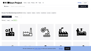 Manufacturing Icons - Key Products