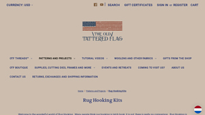 The Old Tattered Flag - Rug Hooking Kits