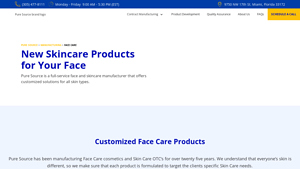 Pure Source - Custom Facial Cream Manufacturing