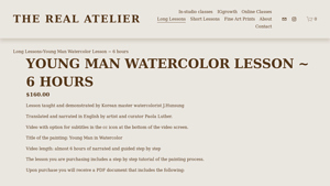 The Real Atelier - Young Man Watercolor Lesson