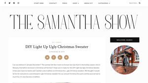 The Samantha Show - DIY Light Up Ugly Christmas Sweater