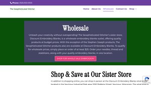 Sewphisticated Stitcher - Wholesale Embroidery Blanks