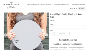 The Warehouse Studio - Round Family Sign