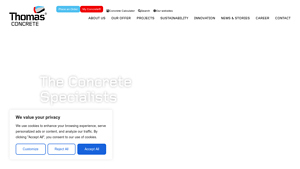 Thomas Concrete - Ready-Mixed Concrete Solutions