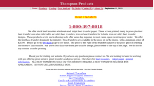 Thompson Transfers - Wholesale Heat Transfers