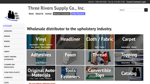 Three Rivers Supply - Automotive, Marine & Restaurant Upholstery Products