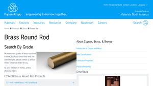 thyssenkrupp - Brass Round Bar Supplier