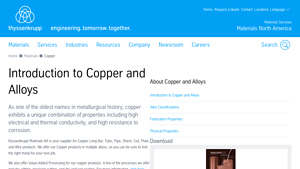 Thyssenkrupp - Copper and Copper Alloys