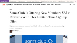 Sam's Club - Membership Offer