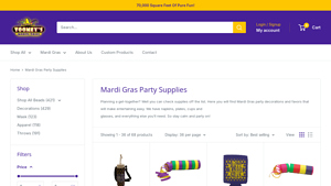 Toomey's - Mardi Gras Party Supplies