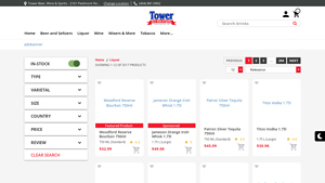 Tower Beer, Wine & Spirits - Wide Selection of Liquor