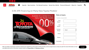 Toyota - New Models with 0% APR Financing