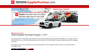 Toyota - Supplier Purchase Program