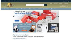 Transline Wholesale Coin Supplies - Collectibles Packaging & Shipping Solutions