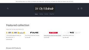 Tricity Wholesale - Blank Apparel & Craft Supplies
