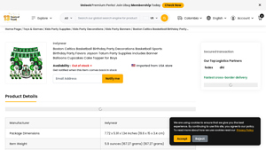 Ubuy - Boston Celtics Basketball Party Supplies