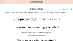 Unique Vintage - Wholesale Retro Apparel