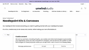 Unwind Studio - Needlepoint Kits & Canvases
