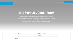 UPS - Additional Supplies Order