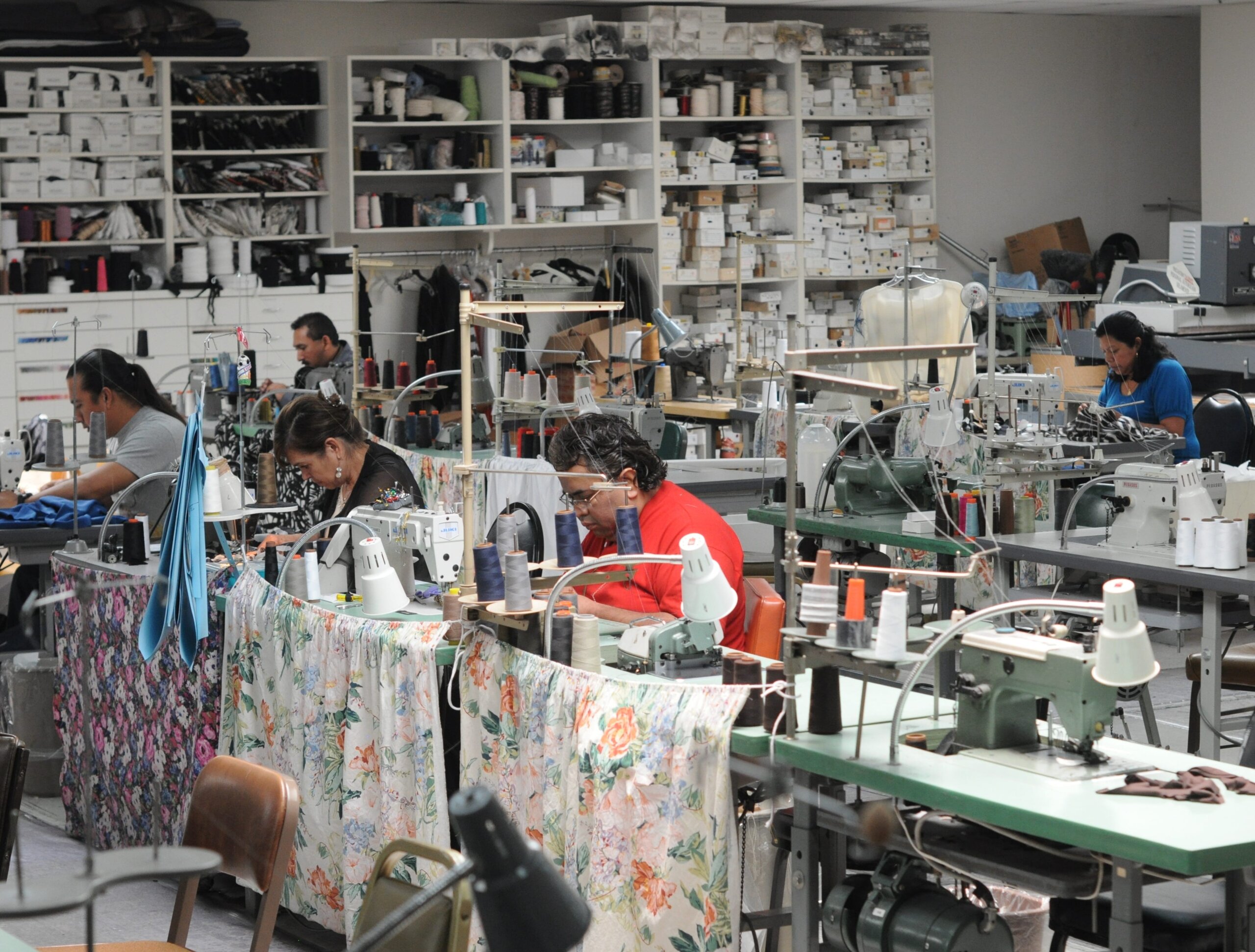 A stock image illustrating us clothing manufacturers concepts