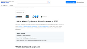Metoree - Car Wash Equipment