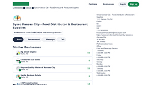Sysco Kansas City - Food Distribution Services