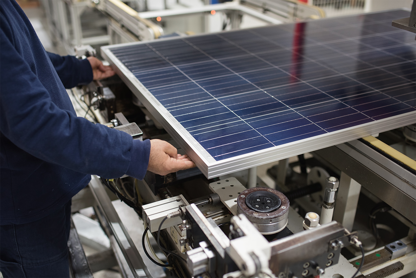 A stock image illustrating us solar module manufacturers concepts