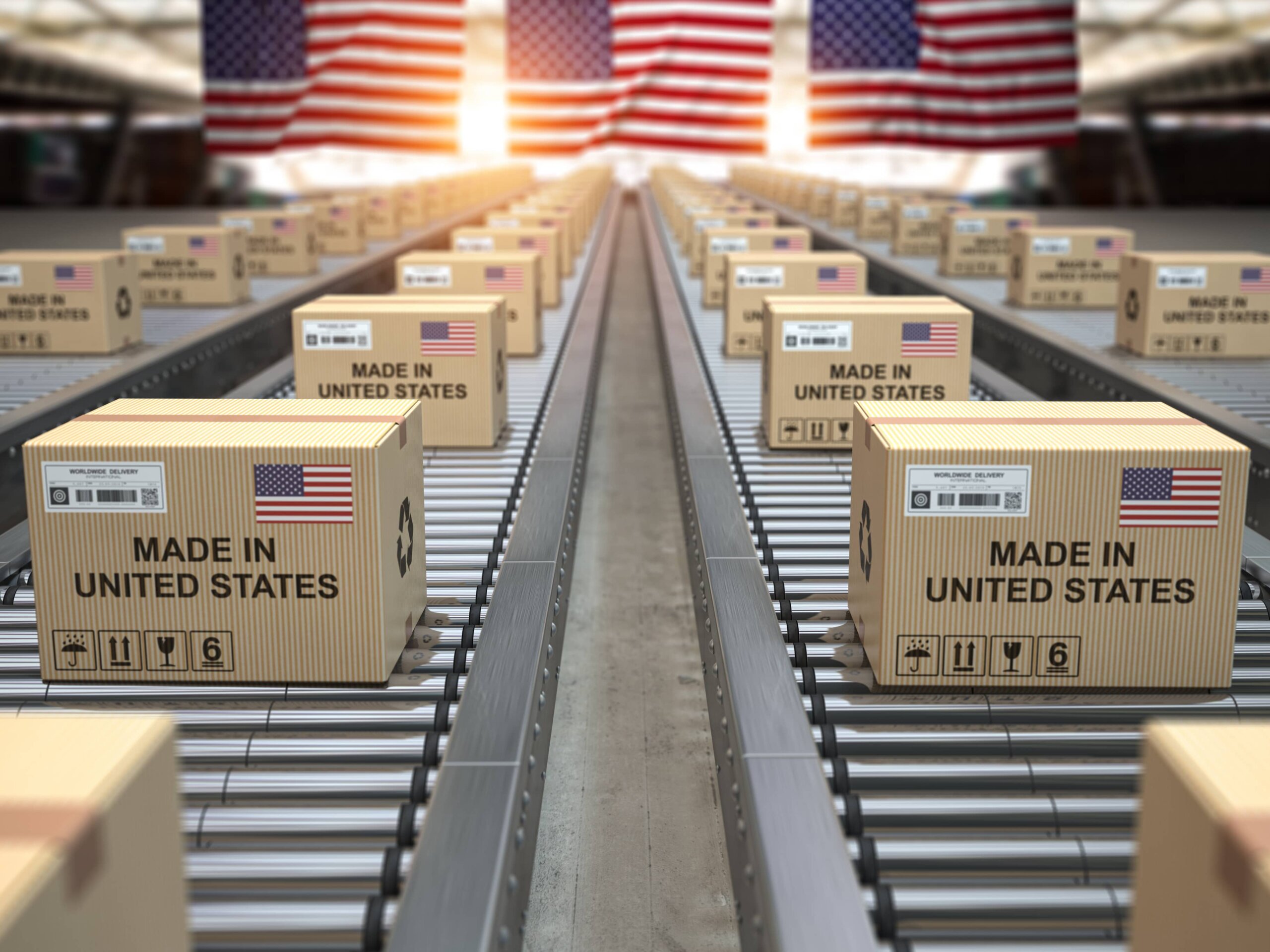 A stock image illustrating usa manufacturers concepts