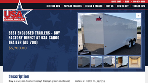 USA Cargo - Enclosed Trailers